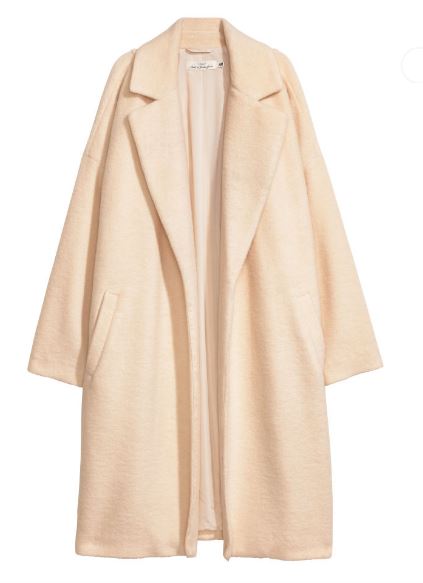 H&M Wool-blend coat £40, was £79.99