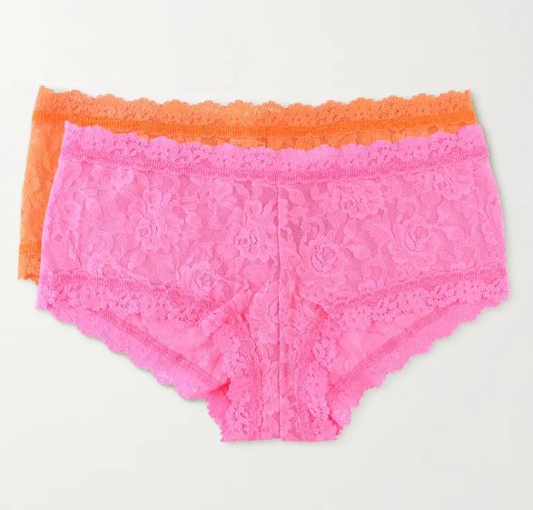 Hanky Panky Signature Set of two stretch lace boy shorts £70