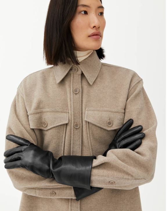 Arket Wide Cuff Leather Gloves £59